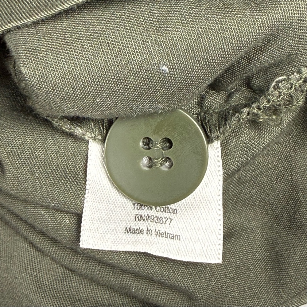 Utility Military Vest a.n.a. Olive Green Anorak Cargo Layering L Large - Picture 9 of 10
